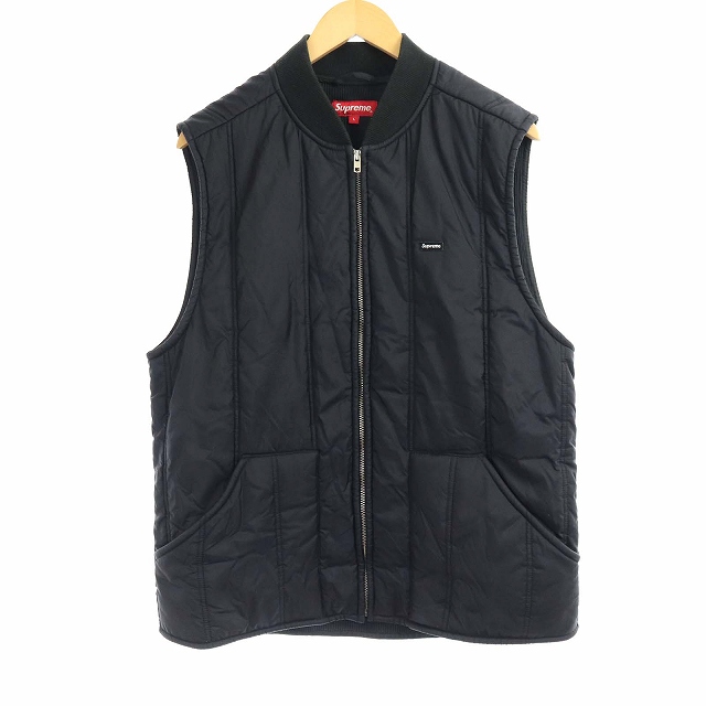 シュプリーム SUPREME 15AW shop vest 中綿ベスト アウター ジップ 