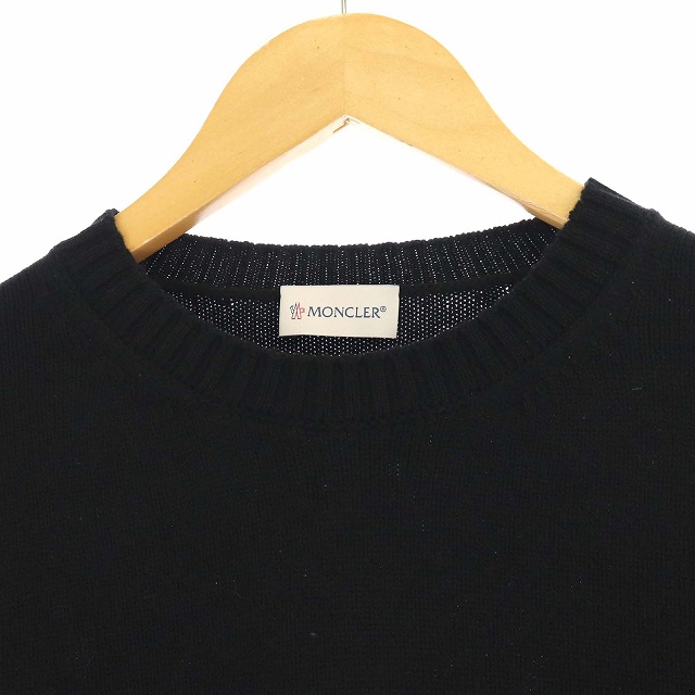 MONCLER モンクレールニットセーターカシミヤ混ウールブラックM