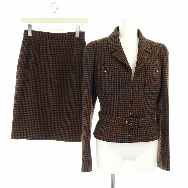 シャネル CHANEL 96A ヴィンテージ スーツ セットアップ 上下  