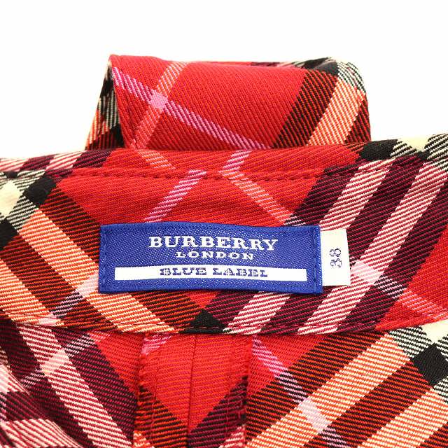 バーバリーブルーレーベル BURBERRY BLUE LABEL シャツワンピース 七分 