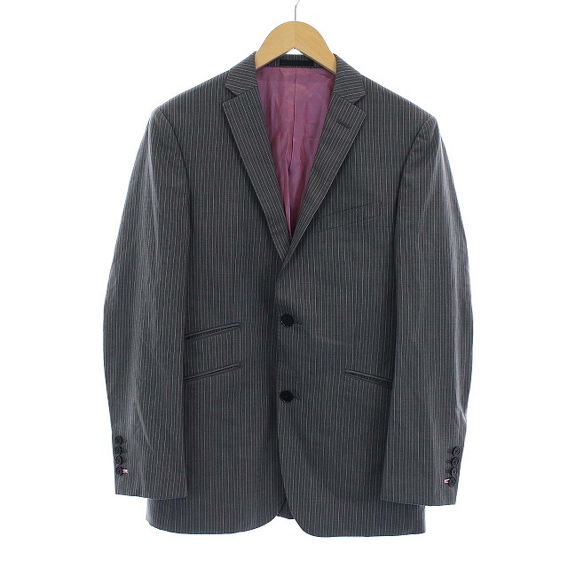 Burberrys グレー ストライプ テーラードジャケット （バーバリー  