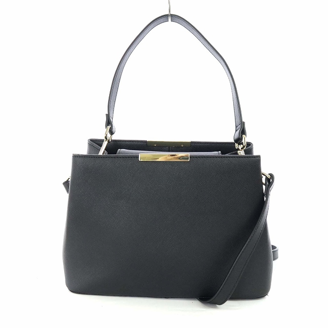 バーニーズニューヨーク Barneys New York ハンドバッグ ショルダーバッグ 2way レザー 黒 ブラック Kh レディース 081 ベクトルパーク バーニーズニューヨーク Barneys New York ハンドバッグ ショルダーバッグ 2way レザー 黒 ブラック Kh レディース 081 ベクトルパーク