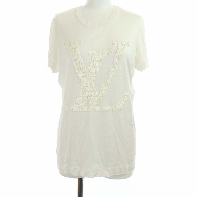 ルイヴィトン LOUIS VUITTON LVロゴ スパンコール Tシャツ カットソー 