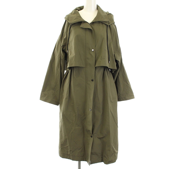 アイシービー Icb 21ss Tussah T モッズコート ミリタリーコート ロング ジップアップ 9 M カーキ Bm9 レディース 081 ベクトルパーク