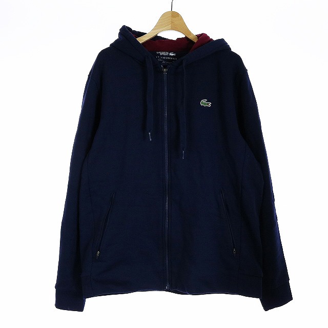 ラコステ LACOSTE スポーツ SPORT パーカー フード プリント ジップ 