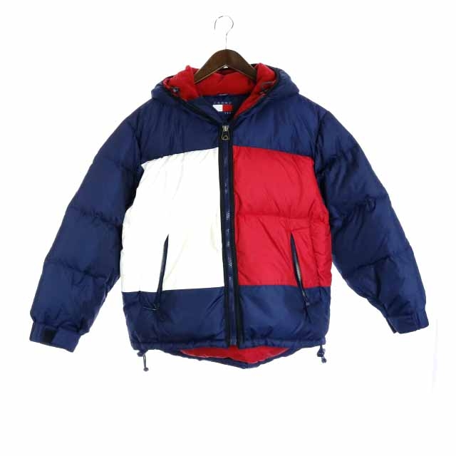 トミーヒルフィガー TOMMY HILFIGER ダウンジャケット S 紺 ネイビー 