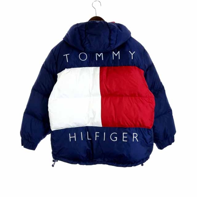 トミーヒルフィガー TOMMY HILFIGER ダウンジャケット S 紺 ネイビー 
