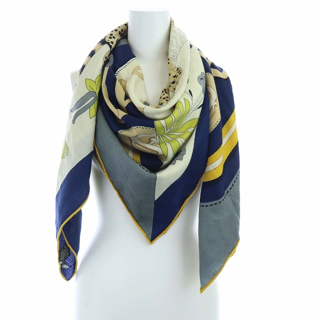 エルメス HERMES 20AW カレジェアン130 LES LEOPARDS MODERNES モダン  