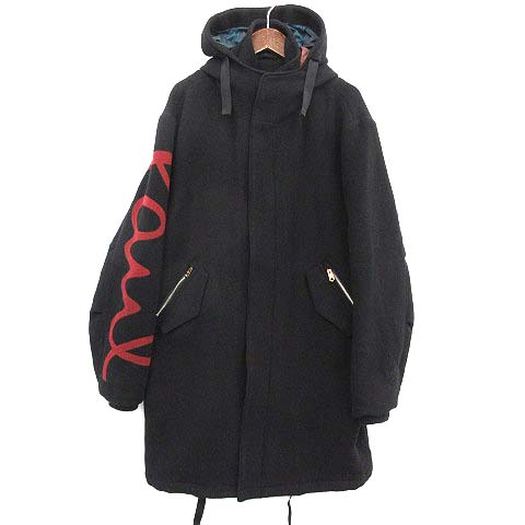 ポールスミス PAUL SMITH 19AW ビックロゴ フーデット コート ロング 