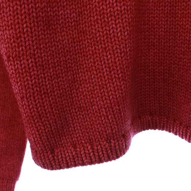 CRUCIANI クルチアーニ 50 レッド カシミヤ100% Vネックセーター