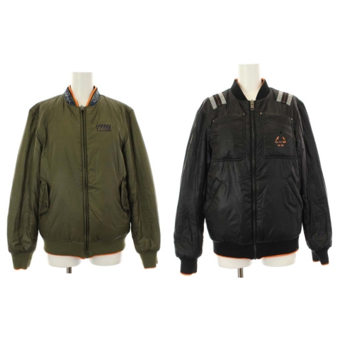 ディーゼル DIESEL リバーシブル ブルゾン MA-1 ジャケット プリント 