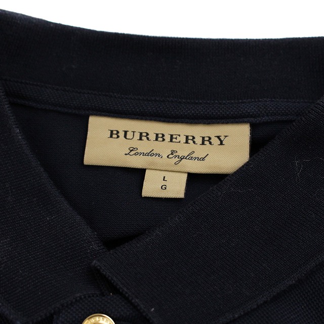 新品 BURBERRY LONDON ポロシャツ ロゴボタン バーバリーロンドン BURBERRY バーバリー ロンドン ポロシャツ LONDON ボルドー系