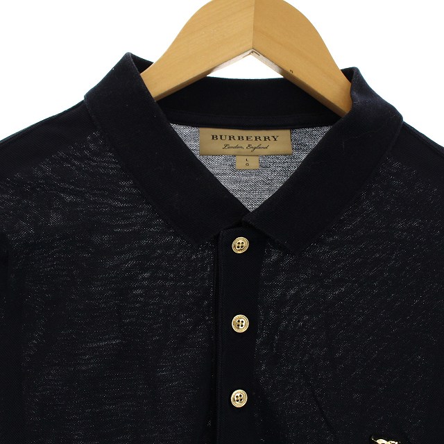 新品 BURBERRY LONDON ポロシャツ ロゴボタン バーバリーロンドン BURBERRY バーバリー ロンドン ポロシャツ LONDON ボルドー系