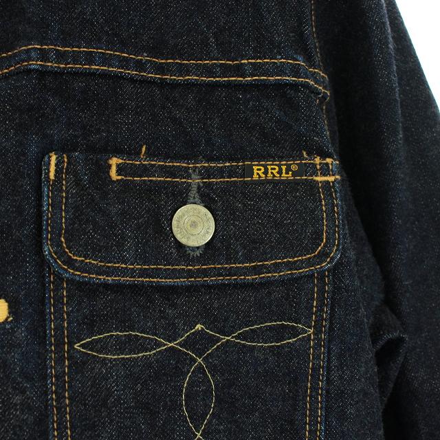 ブラック　刺繍　ジャケット　ダブルアールエル 楽天市場】(ダブルアールエル) RRL 日本製生地使用 本藍染め