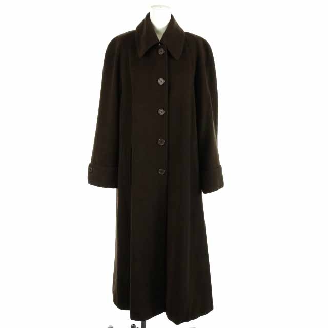 カルバンクライン Calvin Klein ステンカラーコート ロング ウール 7 S 茶 ブラウン Ry4 レディース 081 ベクトルパーク