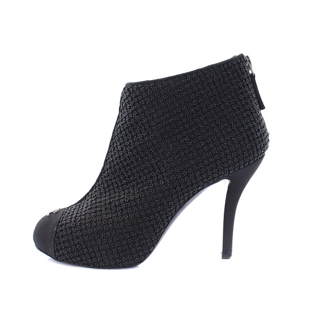 シャネル CHANEL ブーティ ショートブーツ ピンヒール ハイヒール ココ  