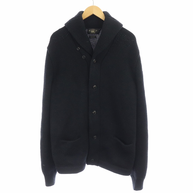 ダブルアールエル RRL ラルフローレン ショールカラー ニット 