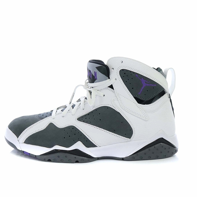 未使用品 ナイキ Nike エアジョーダン7 Air Jordan 7 Retro Flint ハイカット スニーカー シューズ 29 0cm 白 グレー 紫 タグ付き Cu9307 100 Kh メンズ 081 ベクトルパーク