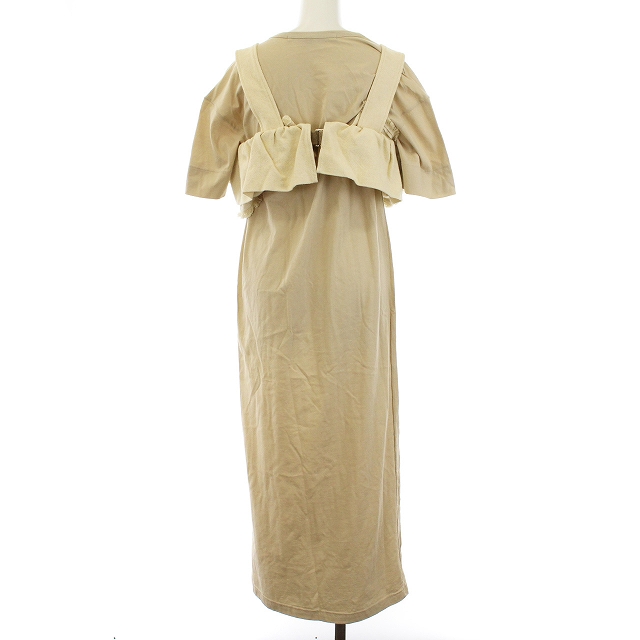 品質満点 Tシャツ ビスチェ ヨシオクボ オブ ミュラー ワンピース ベージュ L 40 ワンピース Vehicleadminservices Com
