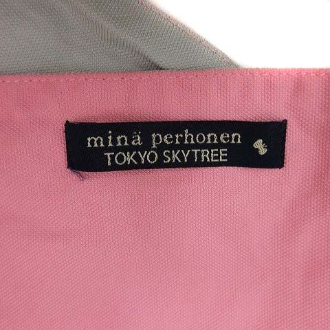 ミナペルホネン Mina Perhonen 東京スカイツリー限定 Tokyo Skytree トートバッグ ハンドバッグ キャンバス リバーシブル ピンク グレー Yi8 D レディース 081 ベクトルパーク
