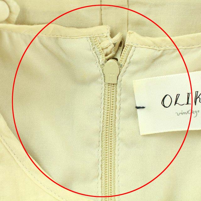 オリカ Olika ワンピース ひざ丈 ノースリーブ F ベージュ Nn レディース 081 ベクトルパーク