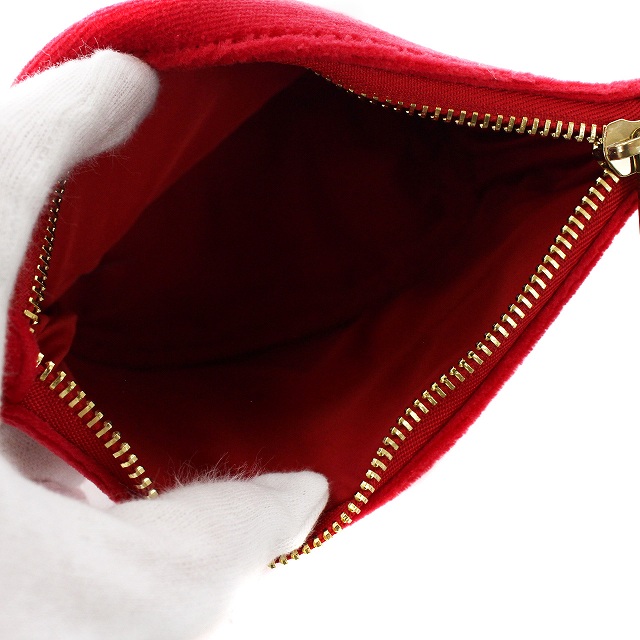 シャネル CHANEL コスメライン ノベルティ コスメポーチ 化粧ポーチ 赤