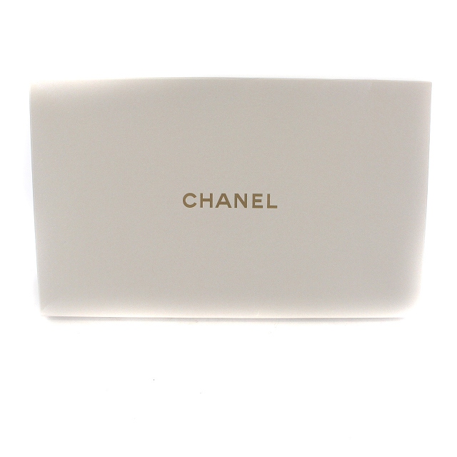 シャネル CHANEL コスメライン ノベルティ コスメポーチ 化粧ポーチ 白 