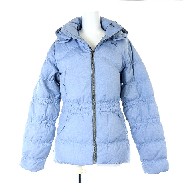 プーマ Puma ダウンジャケット ジップアップ M ライトブルー Ak19 レディース 081 ベクトルパーク