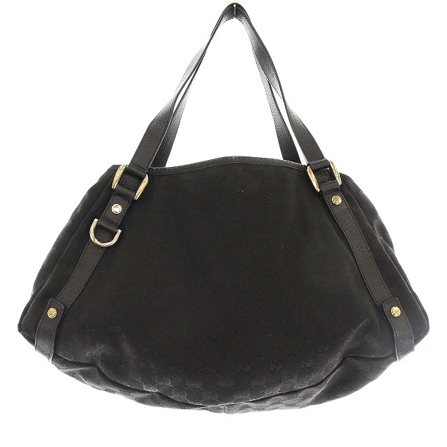 グッチ GUCCI トートバッグ 130736 GGキャンバス ショルダーバッグ 黒 