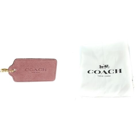 コーチ COACH リバーシブル トートバッグ ハンドバック ショルダーバッグ ポーチ付き レザー スエード ピンク ボルドー 59503 ●D /SI7 レディース