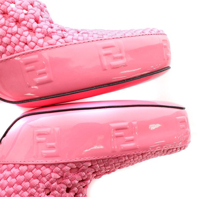 フェンディ FENDI 21SS パンプス REFLECTION メッシュ 編み ズッカ柄  