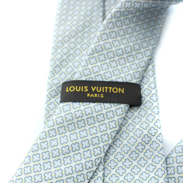 ルイヴィトン LOUIS VUITTON ネクタイ 花柄 フローラル 絹 シルク100 
