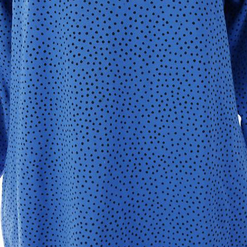 マリメッコ Marimekko ワンピース ドット柄 水玉 ひざ丈 七分袖 Xs 青 ブルー Sr17 レディース 081 ベクトルパーク