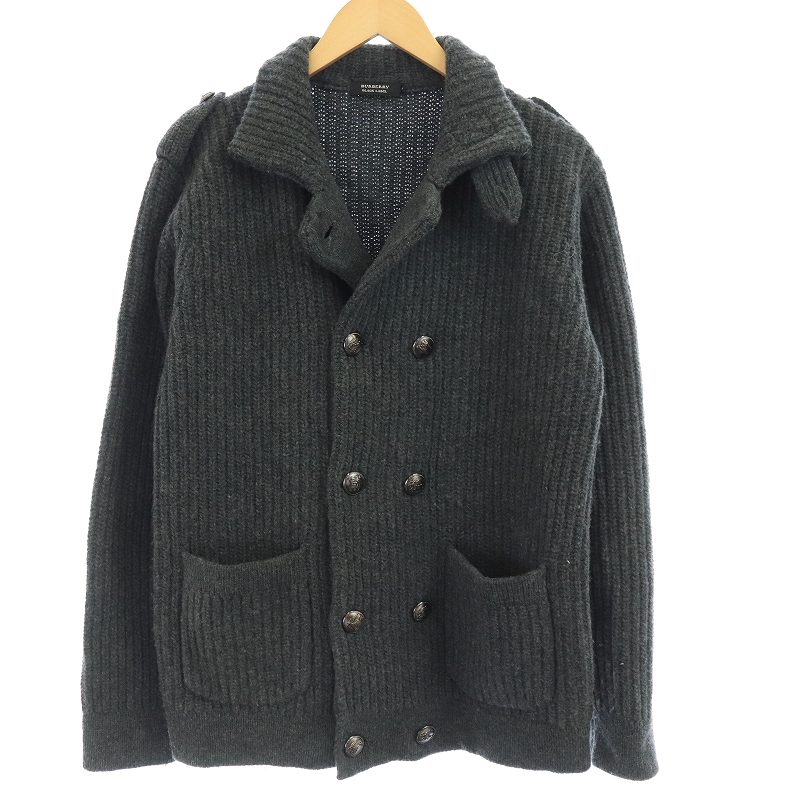 BURBERRY BLACK LABEL グレー ピーコート L BURBERRY BLACK LABEL グレー ピーコート L