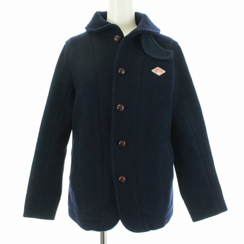 ダントン Danton ウールモッサ Wool Mosser ジャケット ショートコート ウール 34 Xs 紺 ネイビー Tk レディース 081 ベクトルパーク ダントン Danton ウールモッサ Wool Mosser ジャケット ショートコート ウール 34 Xs 紺 ネイビー Tk レディース 081 ベクトルパーク
