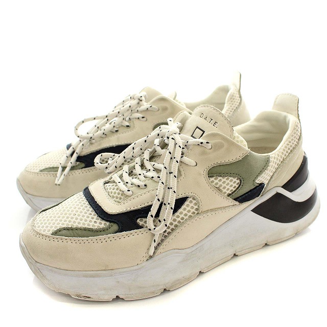 D.A.T.E. ウィムガゼット別注 20SS FUGA MESH WHITE スニーカー ダッド 