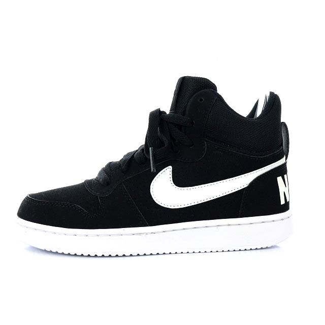 ナイキ Nike ウィメンズ コート バーロウ ミッド Wmns Court Borough Mid Sl スニーカー ミドル スエード 23cm 黒 ブラック 010 Yo16 レディース 081 ベクトルパーク