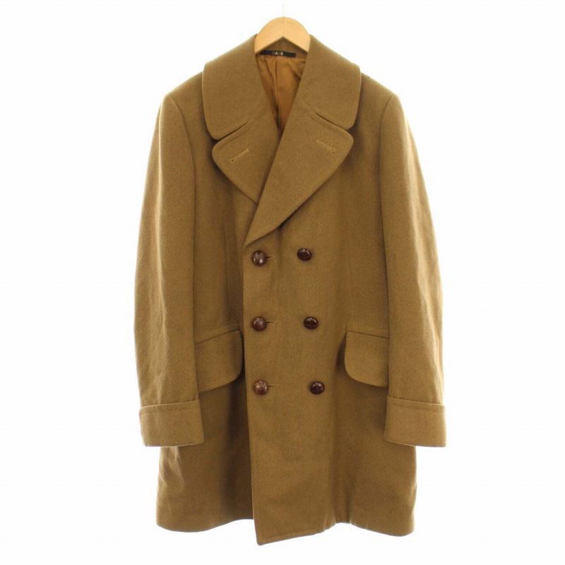ダックス Daks ピーコート Pコート ロング くるみボタン アウター 42r Xl 茶 ブラウン Dk メンズ 081 ベクトルパーク