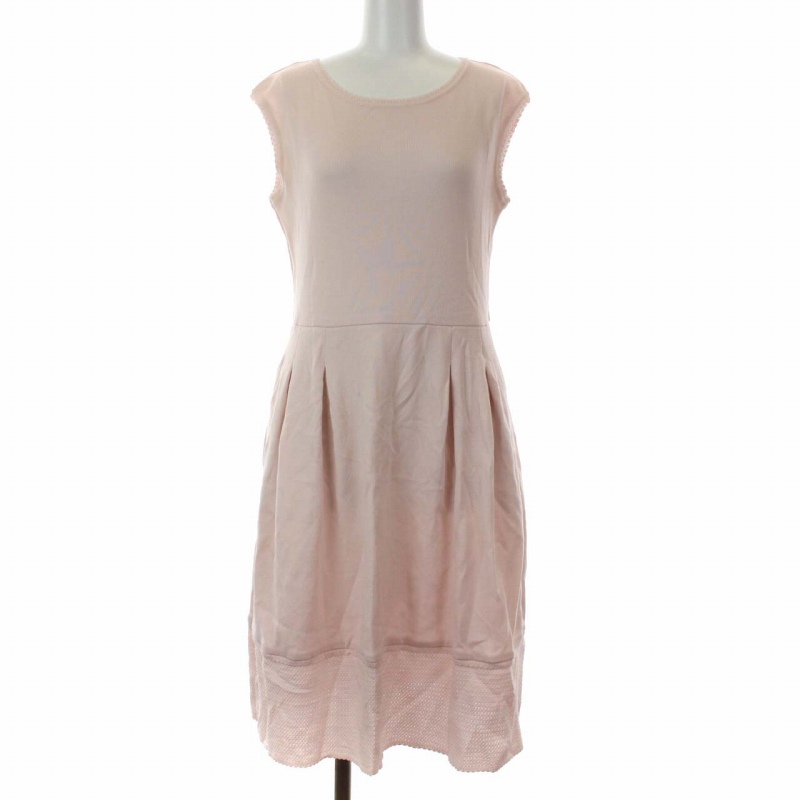 日本に レディース St ピンク S 36 ビジュー フロントジップ ひざ丈 ノースリーブ ワンピース ニット Rene ルネ ワンピース Jewelryhistorians Org