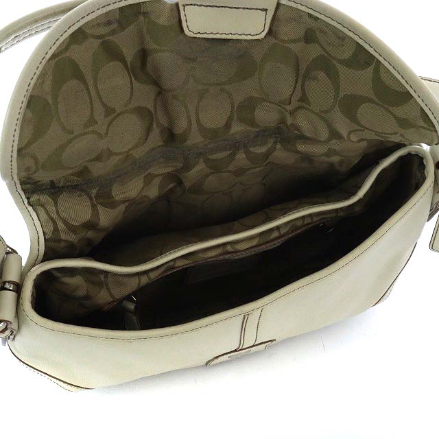 COACH グレー レザー ショルダーバッグ COACH 「COACH」 ショルダーバッグ - グレー レディース