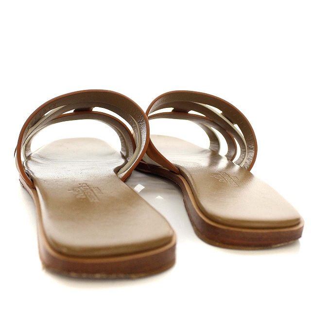 エルメス HERMES 20SS サンダル Amore アモーレ レザー フラット 36  