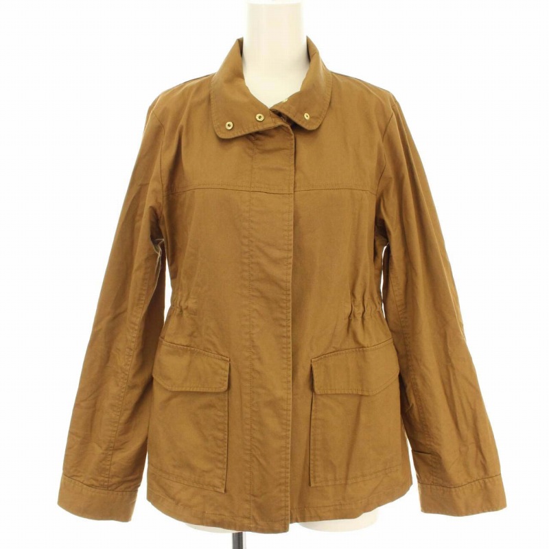 アダムエロペ Adam Et Rope Salon ジャケット スプリング モッズコート コットン100 春夏 S 茶 ブラウン Dk レディース 081 ベクトルパーク