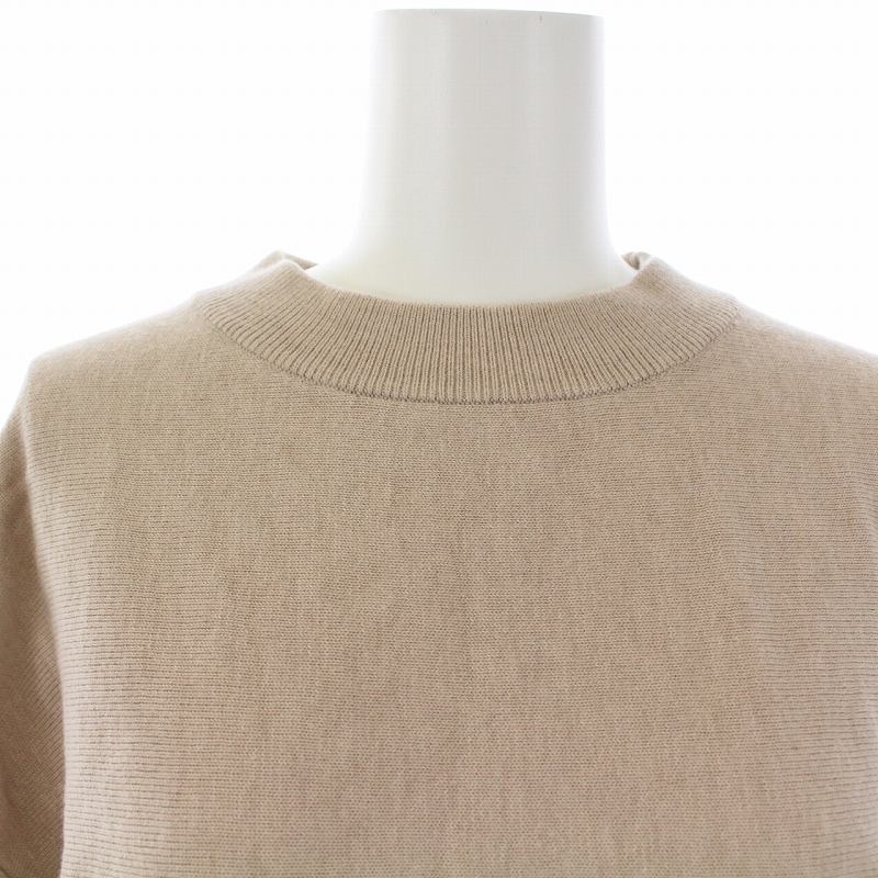 ユナイテッドアローズ United Arrows Closet Story ニットワンピース ロング 長袖 ハイネック 柄 ナイロン ウール ベージュ Bm レディース 081 ベクトルパーク