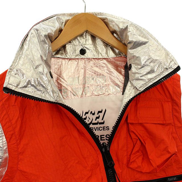 ディーゼル DIESEL ベスト ナイロン ジャケット S オレンジ /☆G