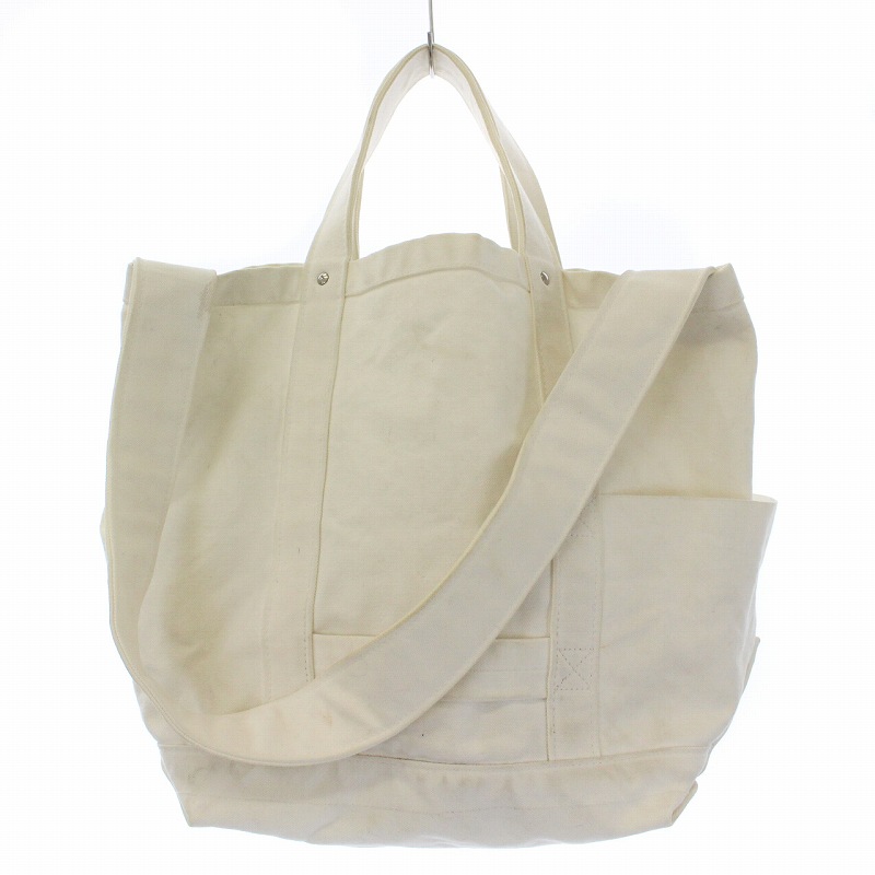 満点の キャンバス コットン 2way ショルダーバッグ トートバッグ ツールバッグ Yaeca ヤエカ 日本製 レディース Bm ホワイト 白 トートバッグ Www Comisariatolosandes Com