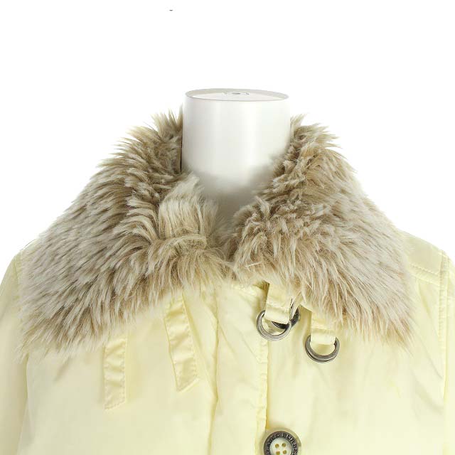 y2k バーバリーブルーレーベル　リアルファー　中綿　ミリタリージャケット バーバリーブルーレーベル BURBERRY BLUE LABEL 中綿ジャケット