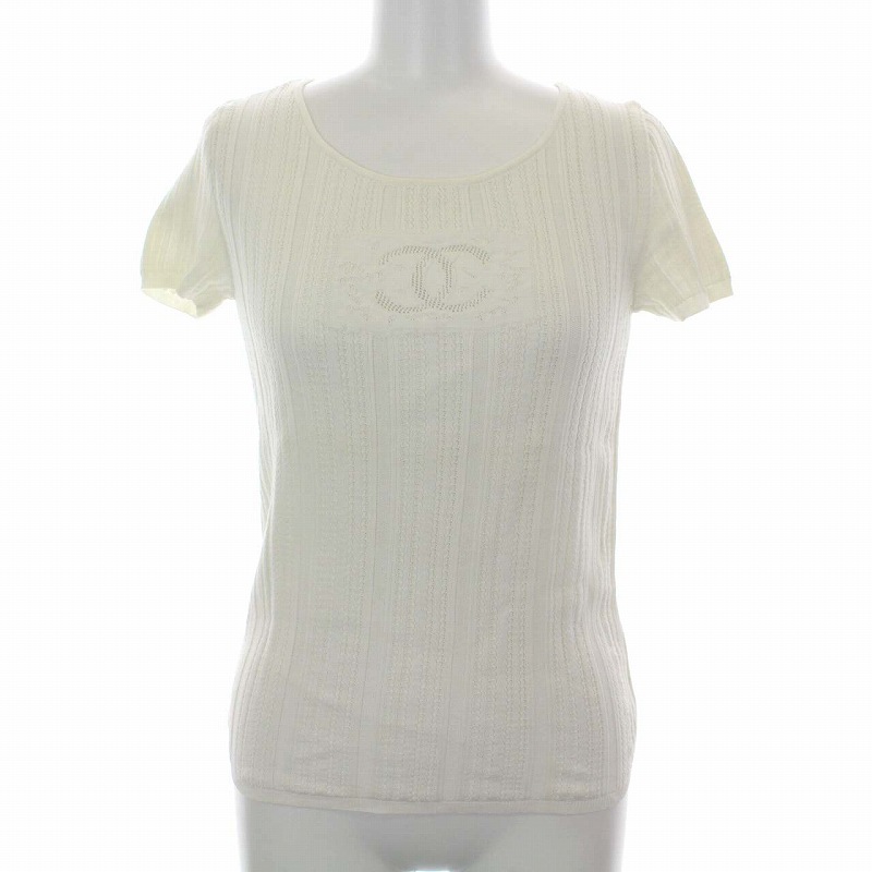 シャネル CHANEL 04P 2004年制 ニット サマー カットソー ココマーク 