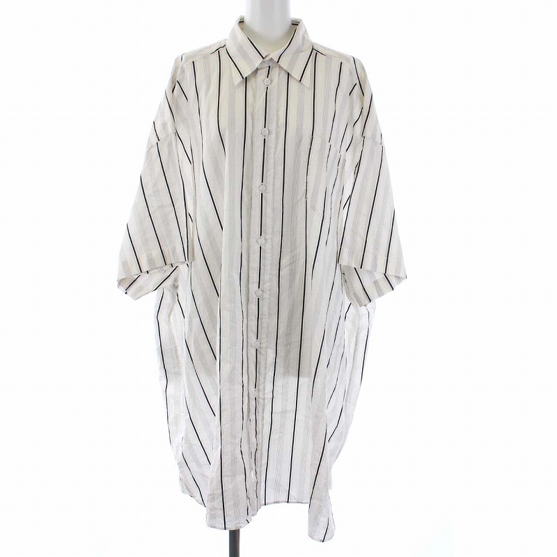 マルタンマルジェラ Martin Margiela 4 メゾンマルジェラ ss シャツワンピース ロング 半袖 ストライプ オーバーサイズ Xs 白 黒 オフホワイト ブラック S51dl0335 Kh レディース 081 ベクトルパーク マルタンマルジェラ Martin Margiela 4 メゾンマルジェラ ss シャツワンピース ロング 半袖 ストライプ オーバーサイズ Xs 白 黒 オフホワイト ブラック S51dl0335 Kh レディース 081 ベクトルパーク