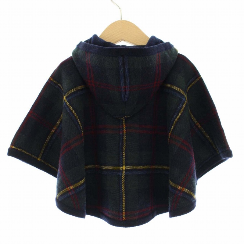 ラルフローレン RALPH LAUREN 子供服 ポンチョ チェック フード 刺繍 
