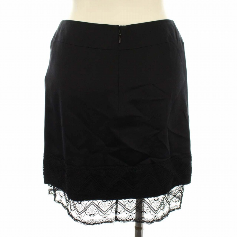 シャネル CHANEL タイトスカート ミニ ココマーク シルク100% レース  